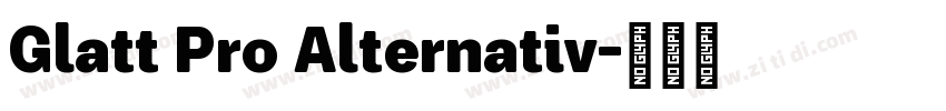 Glatt Pro Alternativ字体转换